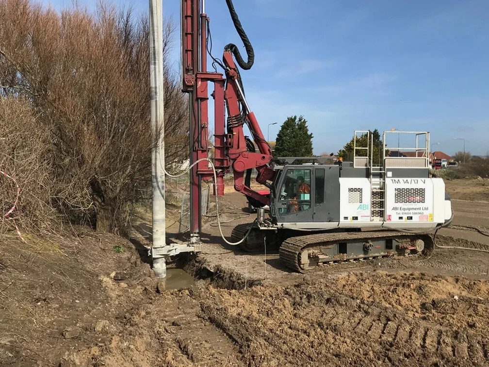 Illustrative image of Deep Soil Mixing (DSM) design in Fremont